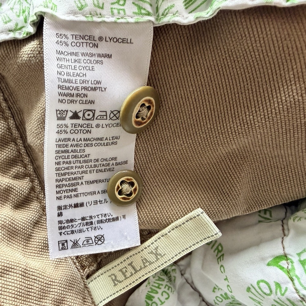 Mens Tommy Bahama Relax Cargo Shorts Tencel Brown Utility Size 36 Vacation Beach - Picture 2 of 13